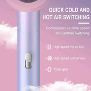 Blue Gradient Hair Dryer Constant Temp Hot & Cold Silent Dryer