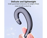 Ear Hook Wireless Headphones - Non Ear Plug - Single Ear Noise Cancelling Headset with Mic
