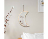 Moon Shape Mirror Decor for Bedroom-Natural