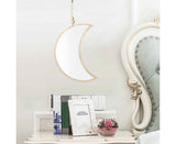 Moon Shape Mirror Decor for Bedroom-Natural