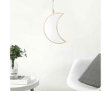 Moon Shape Mirror Decor for Bedroom-Natural