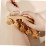 Wooden Ball Hand & Back Massager Tool for Muscle Relaxation