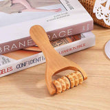 Wooden Roller Massager for Neck Shoulder Leg & Foot Massage