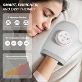 Hand Massager with Heat & Compression, Finger & Palm Massage Gift