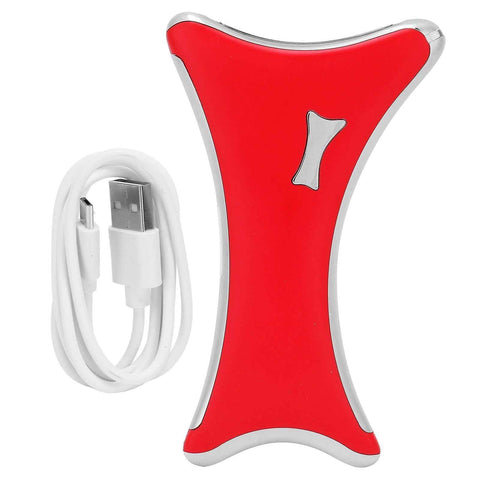 LED Electric Guasha Scraper with Heating & Vibration, USB Facial Scraping Massager, Red