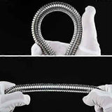 Long Stainless Steel Shower Hose, Chrome Finish, Durable Shower Pipe