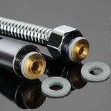 Long Stainless Steel Shower Hose, Chrome Finish, Durable Shower Pipe