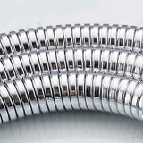 Long Stainless Steel Shower Hose, Chrome Finish, Durable Shower Pipe