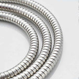 Stainless Steel Replacement Shower Hose, Double Buckle 200cm Shower Tube