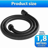 200cm Anti-Twist Stainless Steel Universal Shower Hose, Corrosion-Resistant