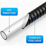 200cm Anti-Twist Stainless Steel Universal Shower Hose, Corrosion-Resistant