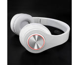 Bluetooth Over Ear Headphones - Foldable Stereo - Lightweight Wireless Headset with Mic
