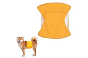Washable Dog Diaper Water-resistant Puppy Nappy Belly Wrap for Male Dogs Reusable Dog Belly Bands Male Puppy Nappies Wrap Yellow - S