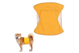 Washable Dog Diaper Water-resistant Puppy Nappy Belly Wrap for Male Dogs Reusable Dog Belly Bands Male Puppy Nappies Wrap Yellow - XL