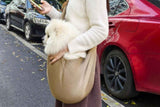Breathable Dog Carrier Sling With Storage Pocket Pet Carrier Shoulder Pouch For Outdoor Travel -Khaki