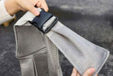 Breathable Dog Carrier Sling With Storage Pocket Pet Carrier Shoulder Pouch For Outdoor Travel -Gray