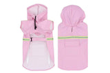 Pet Raincoat Outdoor Waterproof Dog Poncho for Small and Medium Dogs - Pink