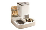 2 in 1 Automatic Cat Feeder and Waterer Ceramic Pet Bowl for Cats and Small Dogs
