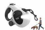 5m Auto Retractable Dog Leash with LED Light Pet Walking Lead for Small Medium Large Dogs - M