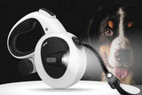 5m Auto Retractable Dog Leash with LED Light Pet Walking Lead for Small Medium Large Dogs - M