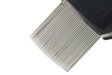 Stainless Steel Pet Flea Comb Fine Tooth Grooming Tool for Dogs Cats - Blue