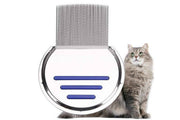 Stainless Steel Pet Flea Comb Fine Tooth Grooming Tool for Dogs Cats - Blue