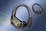 Wireless Bluetooth 5.4 Headphone Over Ear Bud IPX5 Waterproof Earphone for Sport Running - Black