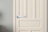 5 in 1 Smart Door Lock Fingerprint Door Knob with IC Cards and Backup Keys - Silver