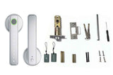 5 in 1 Smart Door Lock Fingerprint Door Knob with IC Cards and Backup Keys - Silver