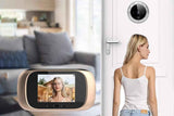 Wireless Digital Door Peephole LCD Display Door Viewer with Camera Home Security System -Gold