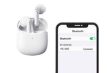Wireless Earbuds Bluetooth 5.3 In-Ear Headphones with Noise Cancelling Mic IPX7 Waterproof Sports Earphones - White