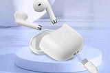 Wireless Earbuds Bluetooth 5.3 In-Ear Headphones with Noise Cancelling Mic IPX7 Waterproof Sports Earphones - White
