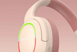 Wireless Gaming Headset Headphone with Microphone Volume - Pink
