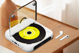 Portable CD Player Bluetooth 5.3 with HiFi Speakers Rechargeable Walkman Supports CD USB MP3 for Home - White