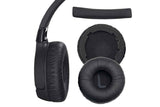 Ear Pads Cushion Cover Replacement Headband Replaceable Foam Headphone Cover for JBL Tune600BT T660NC T670NC Wireless Headphone Ear Pads Headphone Ear Pad Repair Parts -Black