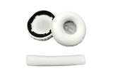 Ear Pads Cushion Cover Replacement Headband Replaceable Foam Headphone Cover for JBL Tune600BT T660NC T670NC Wireless Headphone Ear Pads Headphone Ear Pad Repair Parts -White