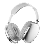 Wireless Bluetooth Over-Ear Headphones TWS Adjustable Earphones Headset Foldable Lightweight Headset for Home Office - White