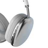 Wireless Bluetooth Over-Ear Headphones TWS Adjustable Earphones Headset Foldable Lightweight Headset for Home Office - White