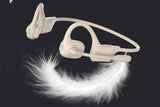 Open Ear Headphones Bluetooth 5.3 Wireless Air Conduction Headphones Sport Earbuds for Running Cycling Workouts - Beige