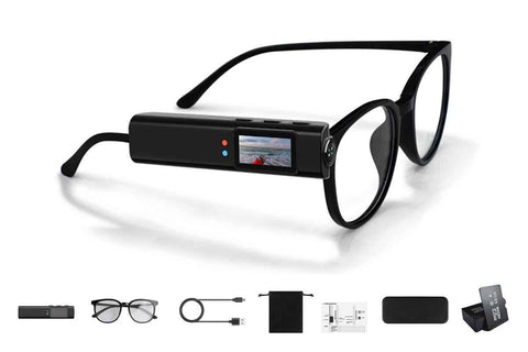 2.7K HD Glasses Camera WiFi Mini Sports Eyewear Camera DV Camcorder - Black