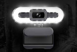 4K Webcam for PC with Light Computer Camera with Built-in Microphone Plug & Play USB Webcam