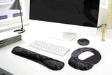 Keyboard and Mouse Wrist Rest Pad Set With Coaster Memory Foam Ergonomic Wrist Support