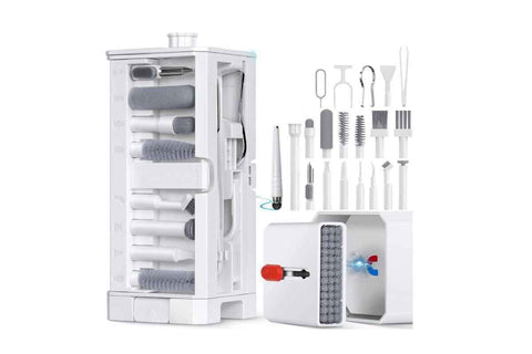 32-in-1 Multi-Functional Cleaning Kit for Electronics inlcuding Headphones Keyboard Cleaning Kit Earbud Cleaner Pen
