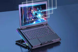 Portable Gaming Laptop Cooling Pad 6 Powerful Fan Table Stand Cooler with Phone Holder