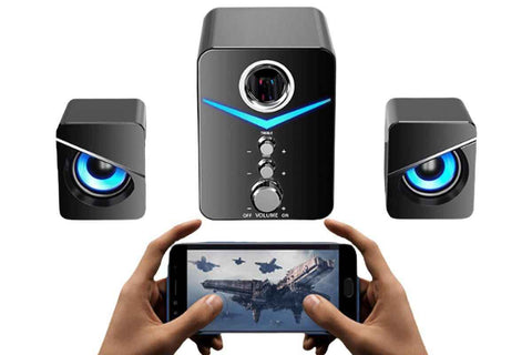 Audio Desktop Wired Desktop Laptop Speaker Bluetooth Speakers LED Surround Sound System
