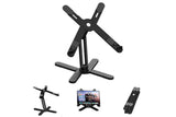 360 Degree Rotating Aluminum Laptop Stand Adjustable Desktop Holder for Notebook - Black