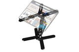 360 Degree Rotating Aluminum Laptop Stand Adjustable Desktop Holder for Notebook - Black