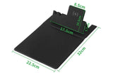 15W Fast Charging Wireless Mouse Pad with Foldable Design, Multi-Function PU Leather Desk Mat for Office & Home