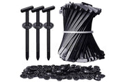 200Pcs Nylon Universal Cable Tie Buckle Zip Tie for Car Repair Wire Bundling