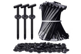 200Pcs Nylon Universal Cable Tie Buckle Zip Tie for Car Repair Wire Bundling
